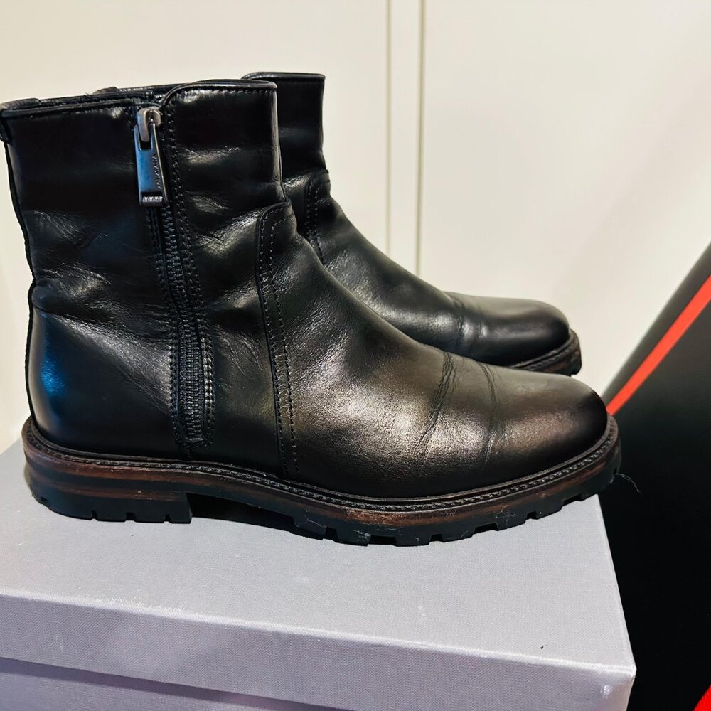 AQUATALIA Black Leather Boots - Picture 2 of 7